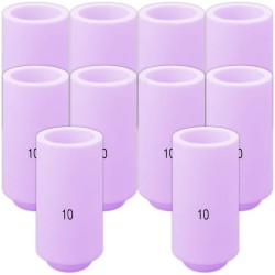 Ugelli in ceramica 10N45 n. 10 (confezione da 10) TIG SR-17 / SR-18 / SR-26 Vogelmann
