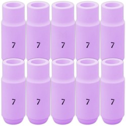 Ugelli in ceramica 10N47 n. 7 (confezione da 10) TIG SR-17 / SR-18 / SR-26 Vogelmann
