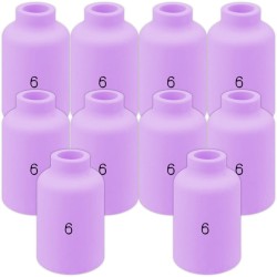 Ugelli in ceramica 54N16 n. 6 (confezione da 10) TIG SR-17 / SR-18 / SR-26 Vogelmann