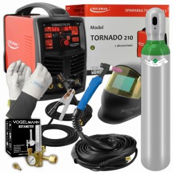 Weldman TORNADO TIG 210 AC/DC PULS HF - kit di saldatura n.3