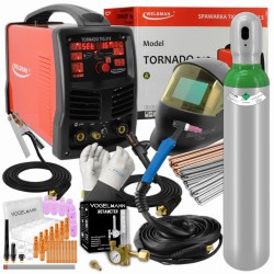 Weldman TORNADO TIG 210 AC/DC PULS HF - kit di saldatura n.4