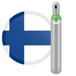 Täysi Argon/CO2-kaasupullo 10 L 200 bar W24.32x1/14, Vogelmann