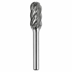 Fresa in carburo cilindrica arrotondata C122506AL per alluminio
