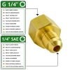 Vogelmann Riduttore per riduzione azoto GW 1/4" GHZ SAE 1,4" per impianti di condizionamento