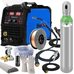 Saldatrice inverter Sherman DIGIMIG 200 HIT MIG/MAG MMA TIG + kit di saldatura