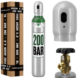 Bombola gas ARGON 4.8 8l 200bar Voll Vogelmann