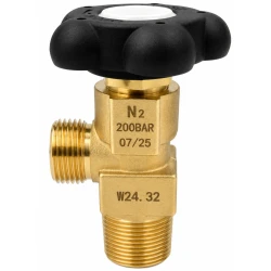 Valvola per bombola di azoto W24.32x1/14 DIN 477-1