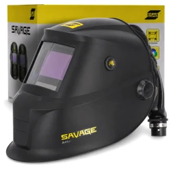 Esab Savage A41 AIR True Color Black Maschera per saldatura predisposta per sistema ad aria